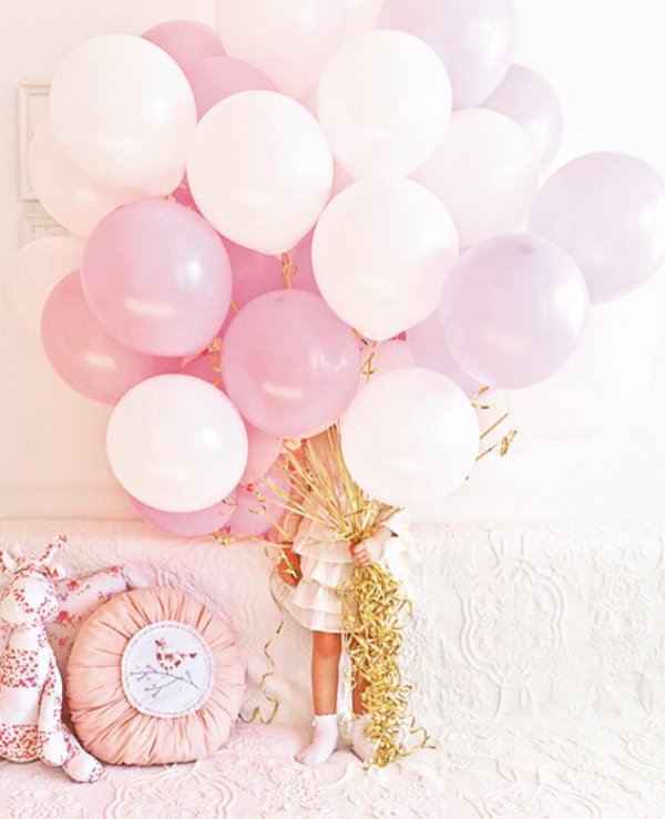 розовые шары