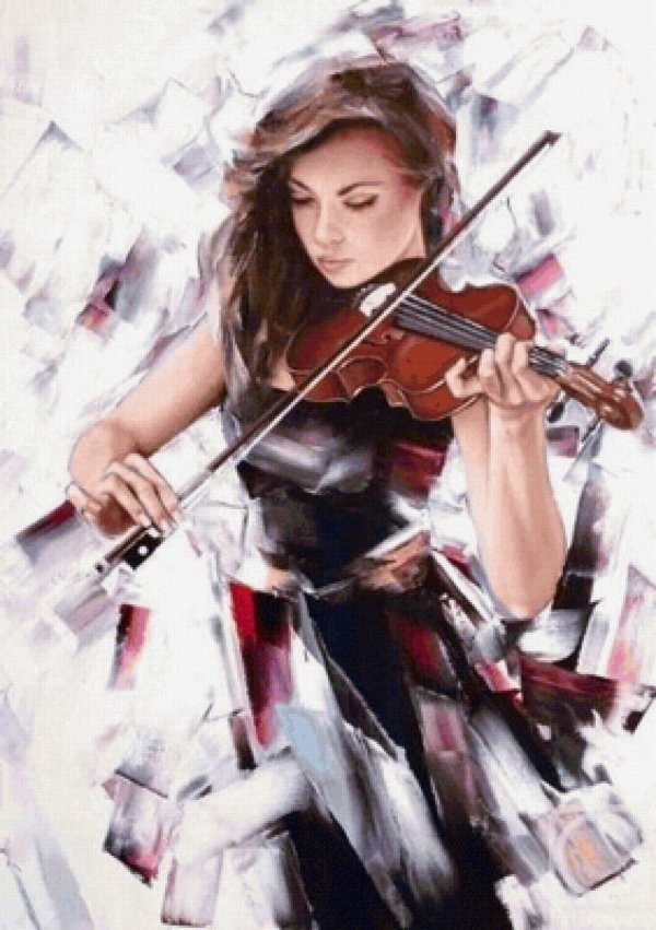 Девушка играет на скрипке