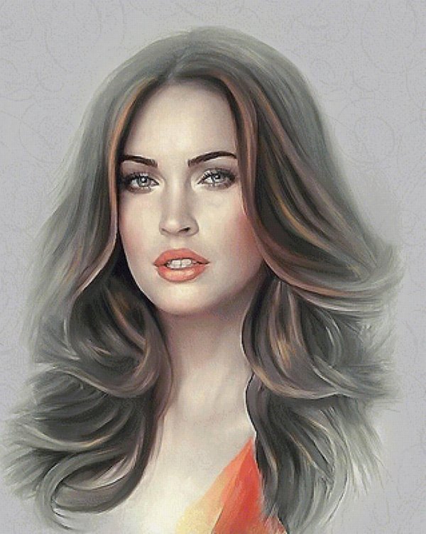 С девушками нарисованные цветные