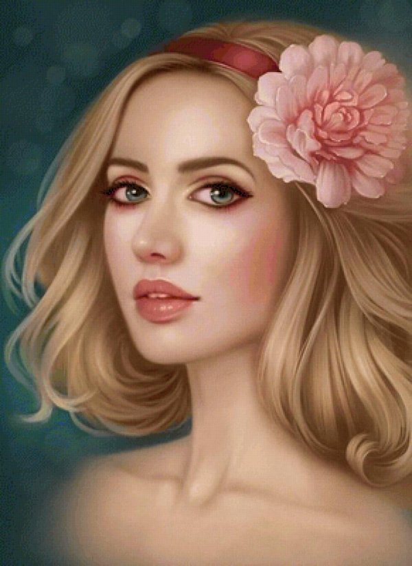 С девушками нарисованные цветные