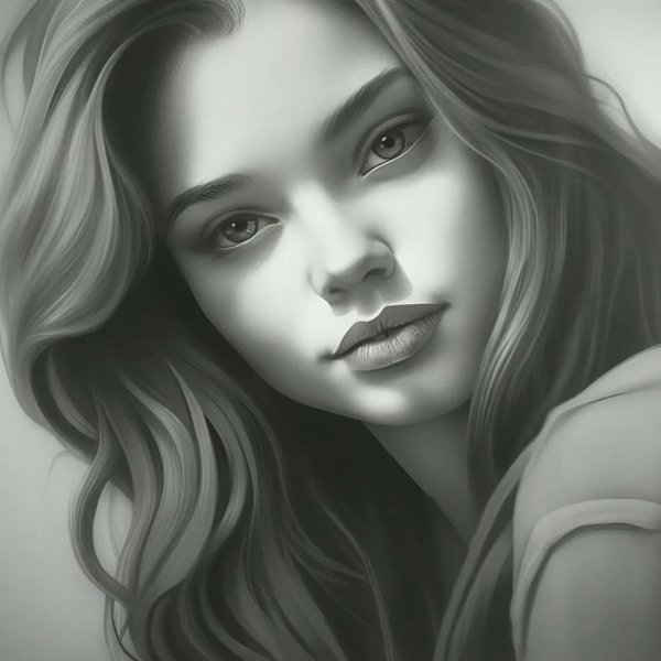 С девушками нарисованные цветные