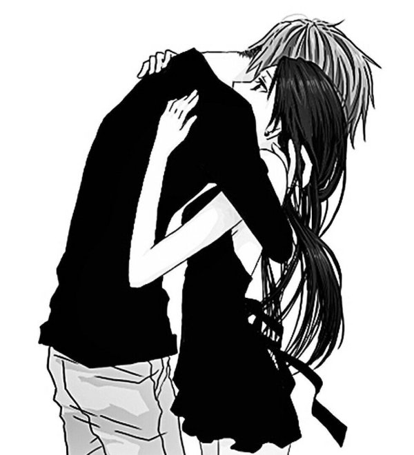 Аниме девушка с парнем