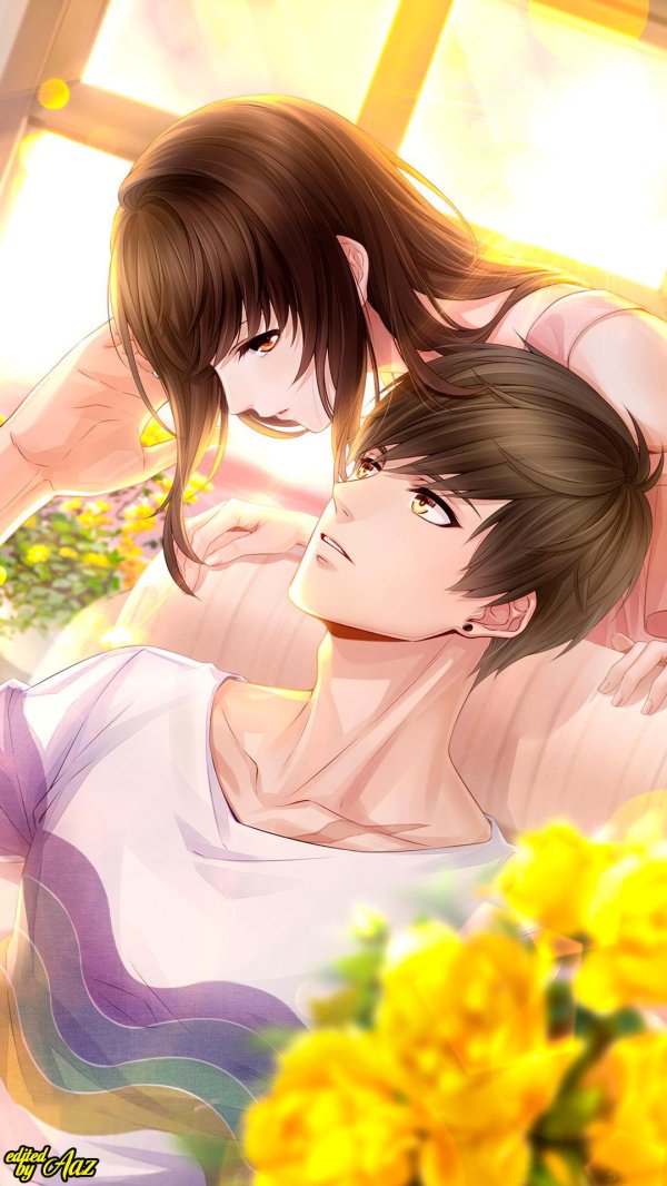 Аниме девушка с парнем