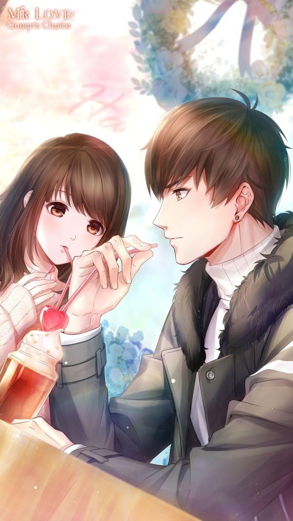 Аниме девушка с парнем