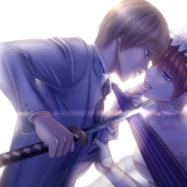 Аниме девушка с парнем