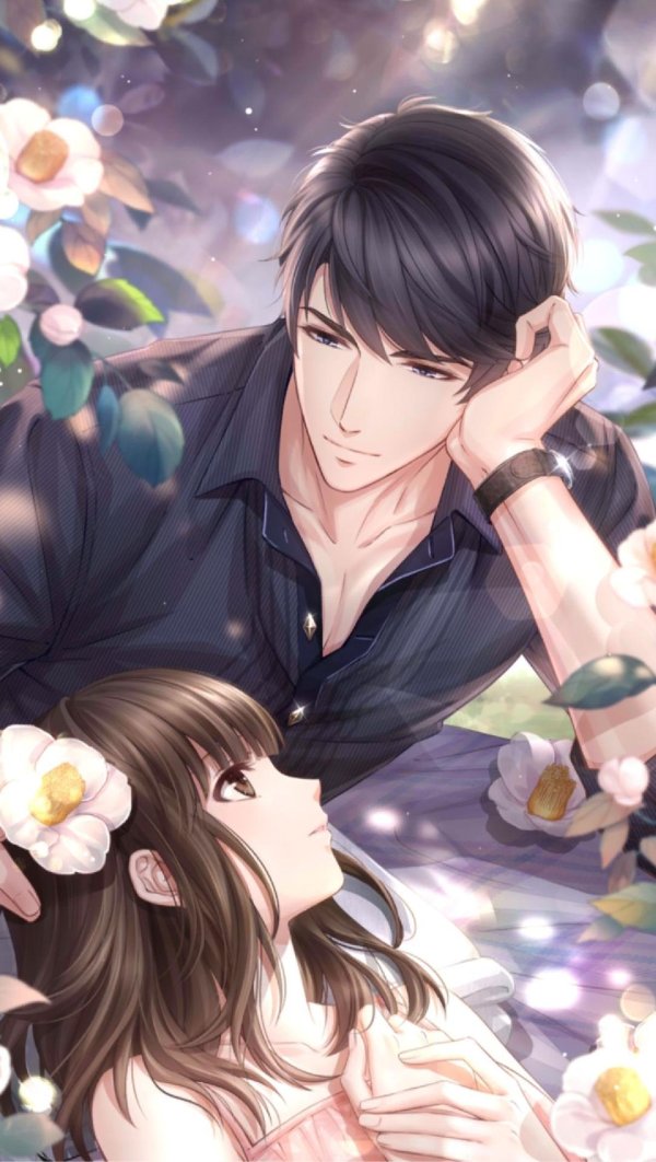 Аниме девушка с парнем