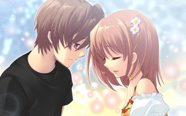 Аниме девушка с парнем