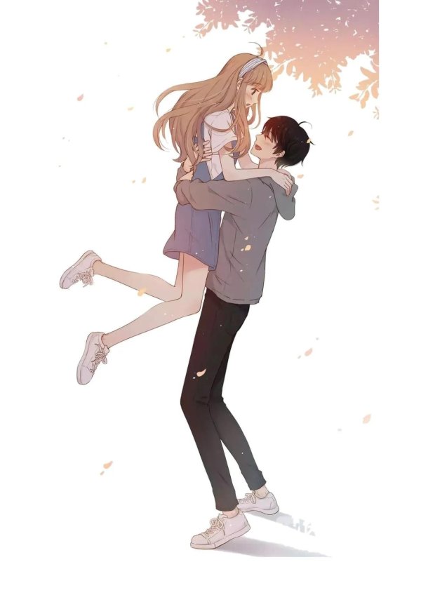 Аниме девушка с парнем