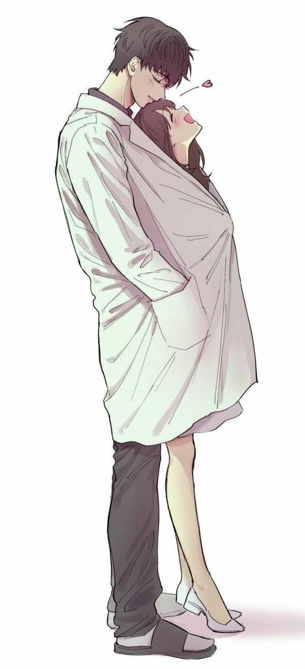 Аниме девушка с парнем