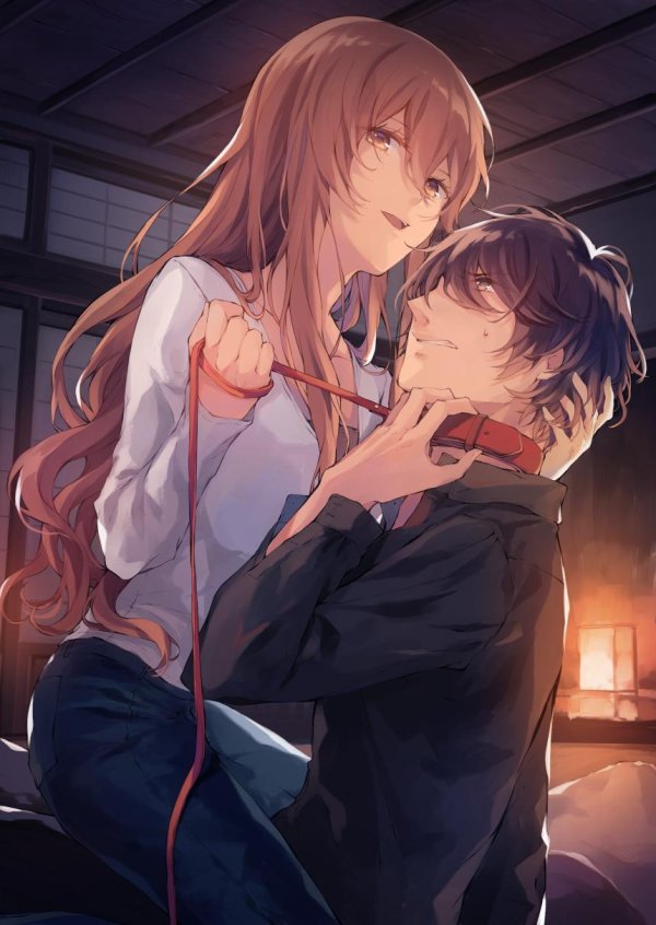 Аниме девушка с парнем