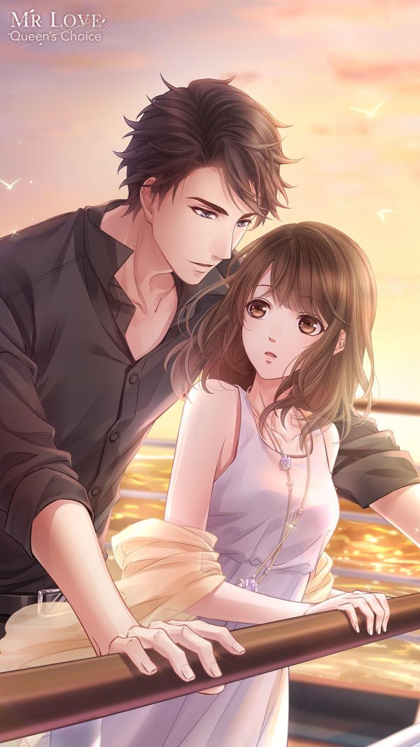 Аниме девушка с парнем