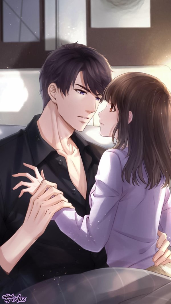 Аниме девушка с парнем