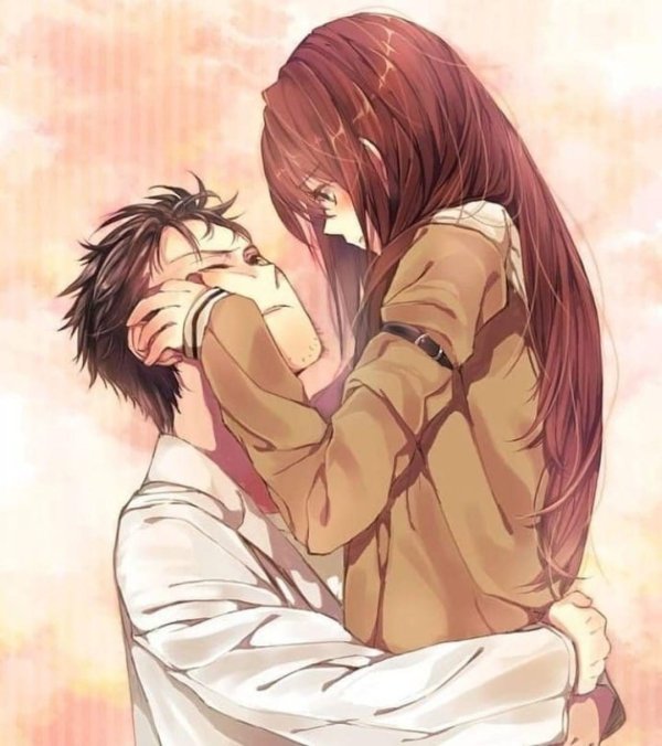 Аниме девушка с парнем