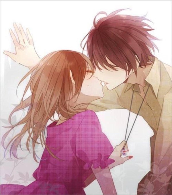 Аниме девушка с парнем