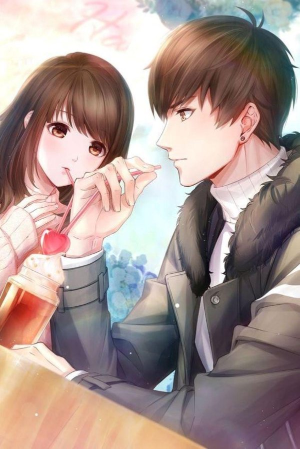 Аниме девушка с парнем