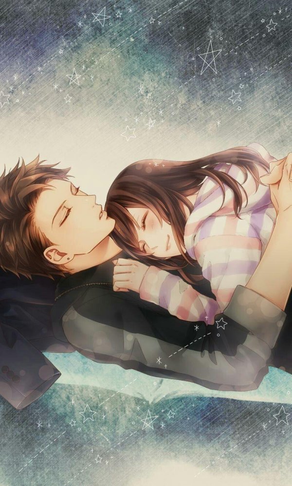 Аниме девушка с парнем