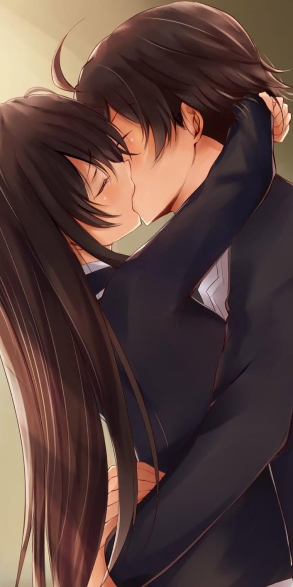 Аниме девушка с парнем