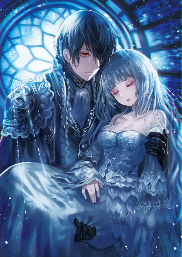 Аниме девушка с парнем