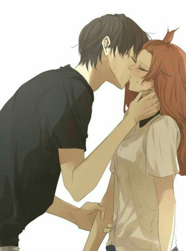 Аниме девушка с парнем