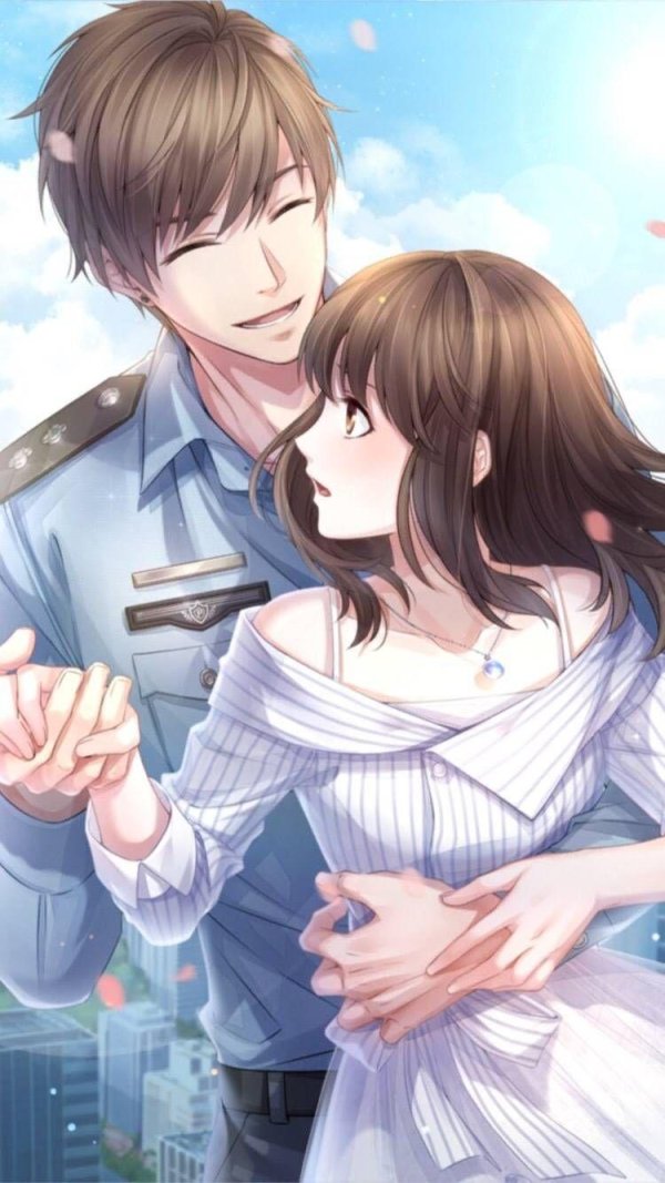 Аниме девушка с парнем
