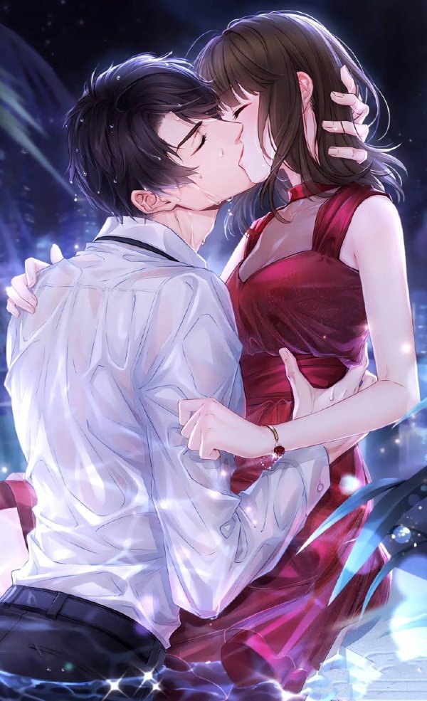 Аниме девушка с парнем