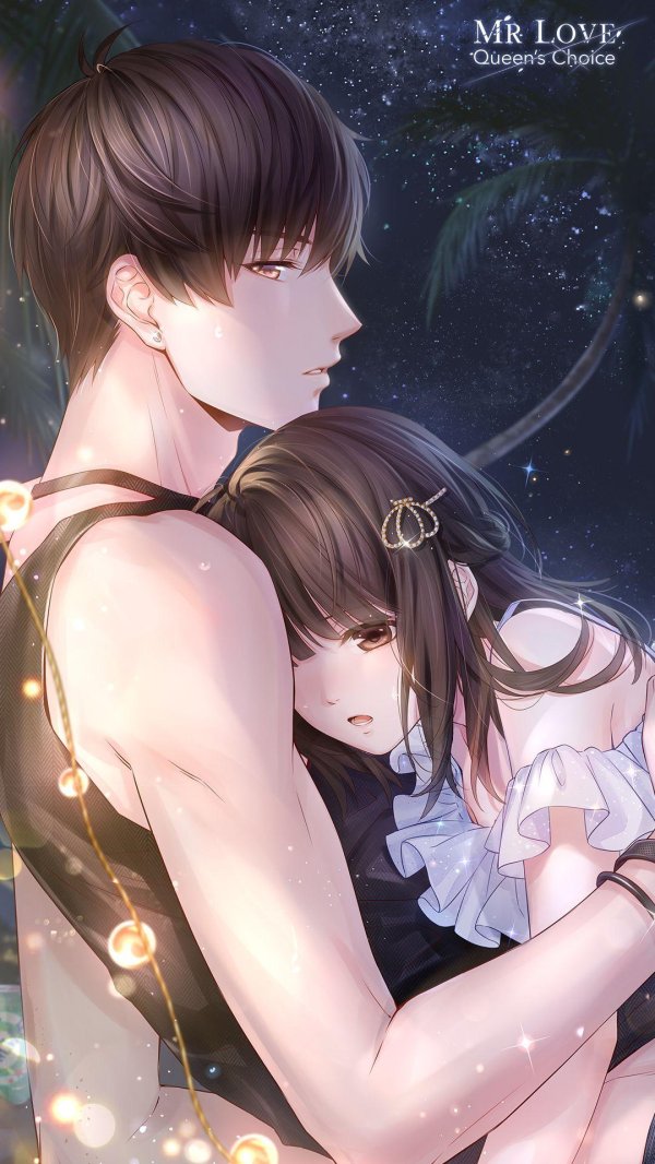 Аниме девушка с парнем