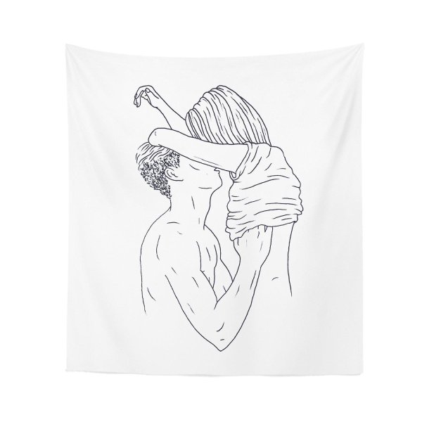 Парень и девушка нарисованные