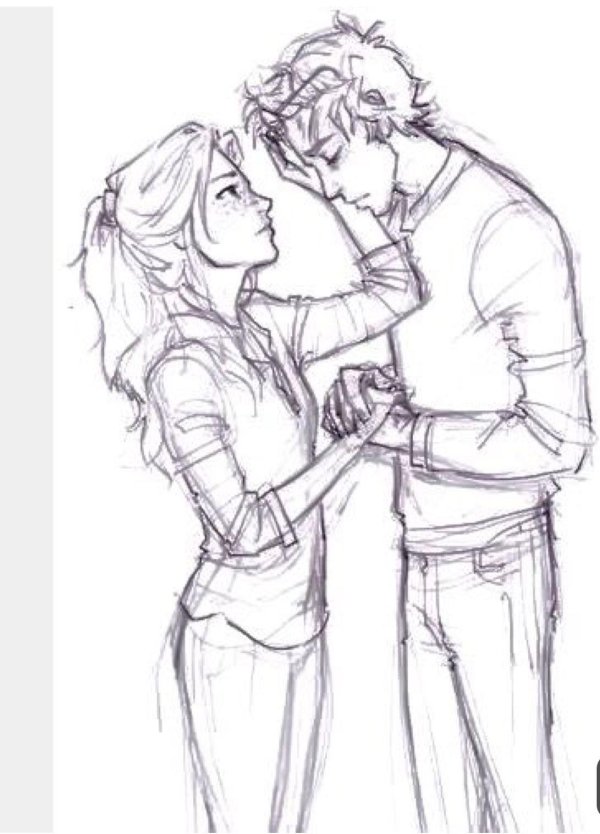 Парень и девушка нарисованные