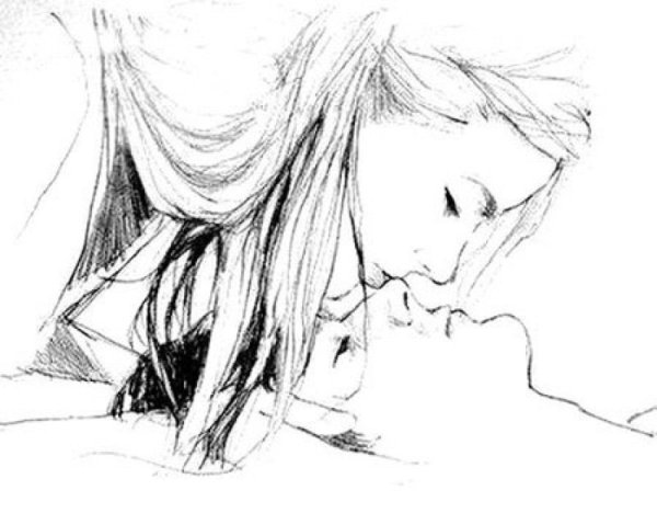 Парень и девушка нарисованные