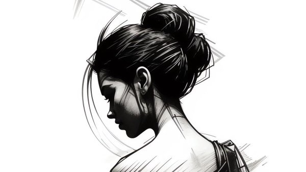 Девушка на белом фоне