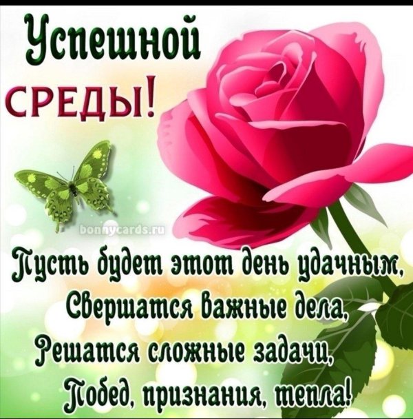 поздравление со средой