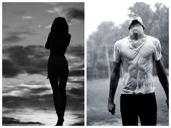 Девушка от парня уходит