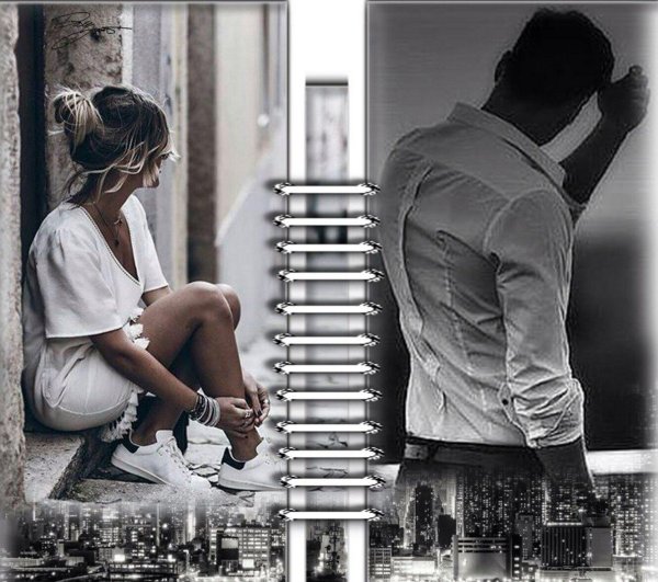 Девушка от парня уходит