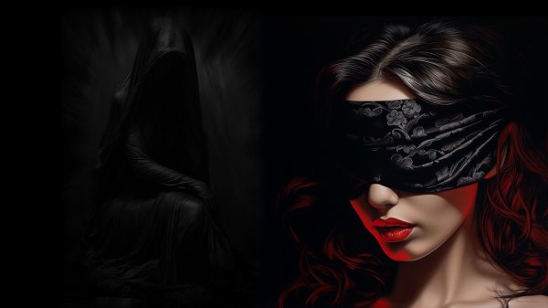 Девушка с завязанными глазами