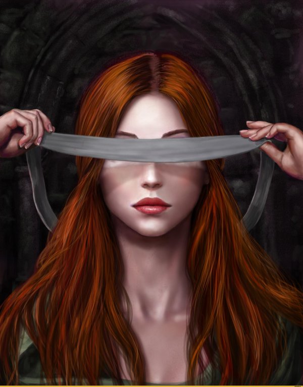 Девушка с завязанными глазами