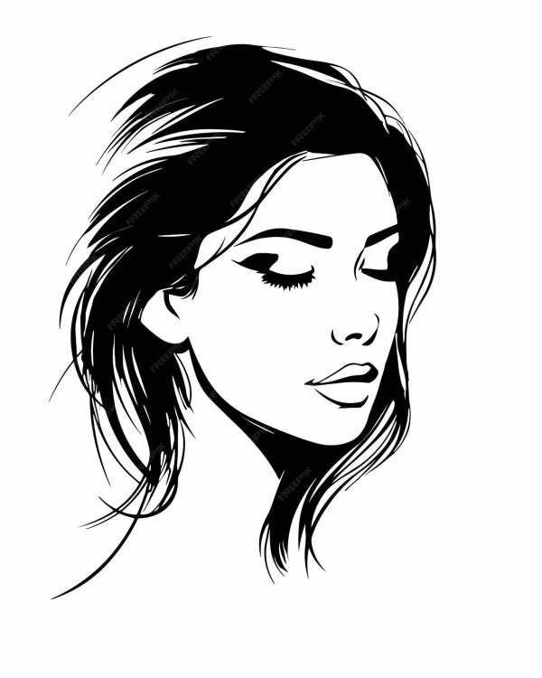 С девушками без лица нарисованные