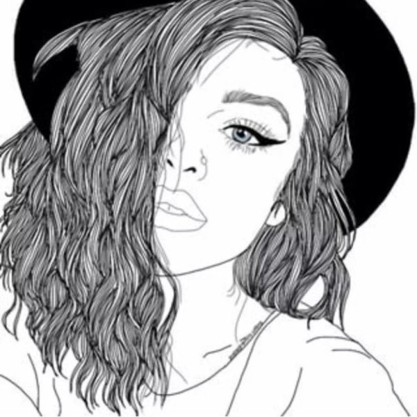 С девушками без лица нарисованные