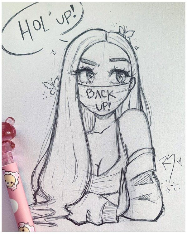 С девушками без лица нарисованные