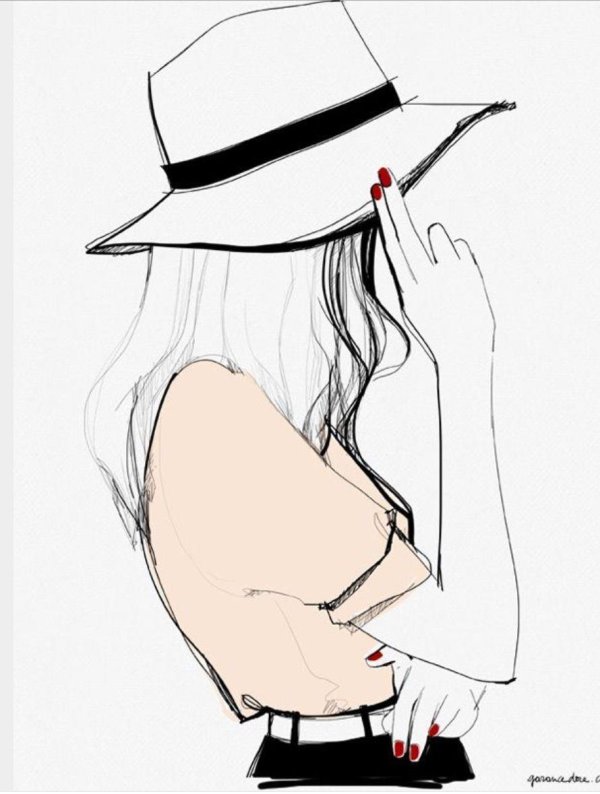 С девушками без лица нарисованные