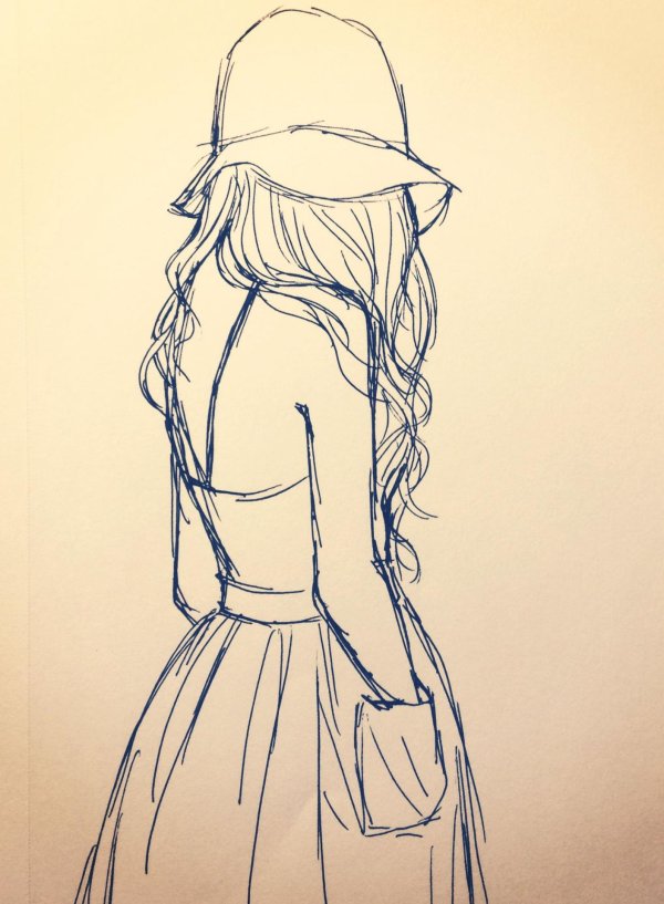 С девушками без лица нарисованные