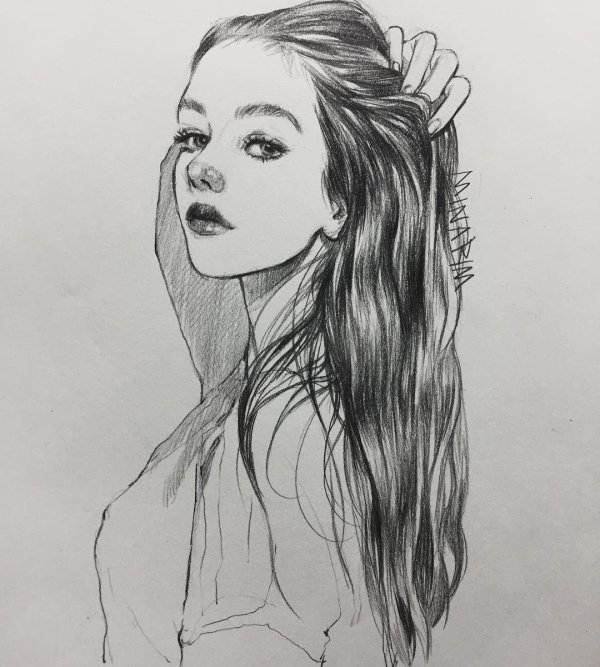 С девушками без лица нарисованные