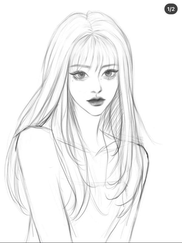 С девушками без лица нарисованные