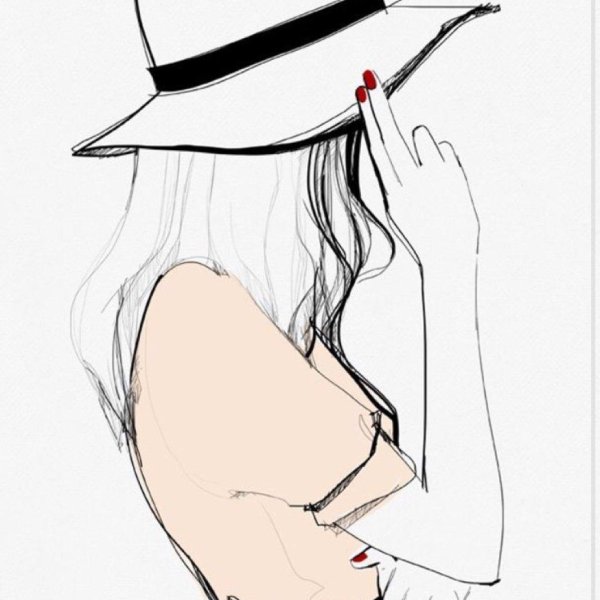 С девушками без лица нарисованные