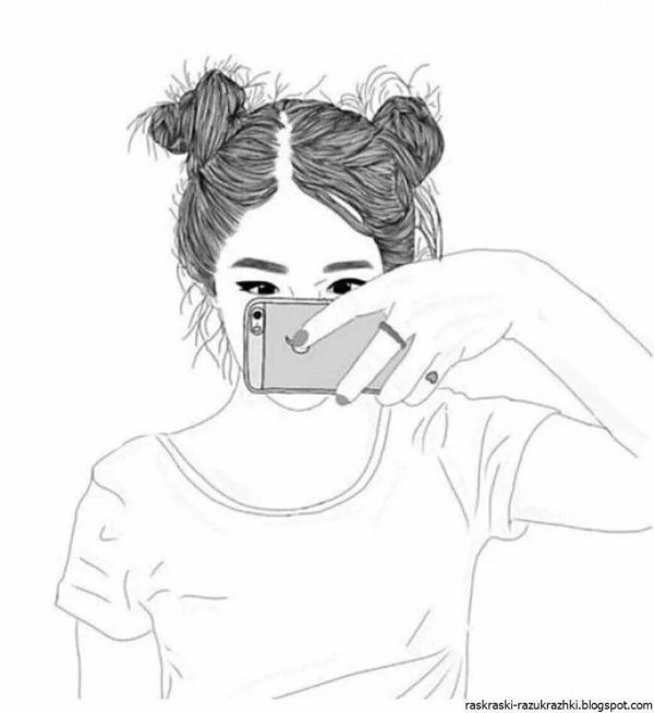 С девушками без лица нарисованные