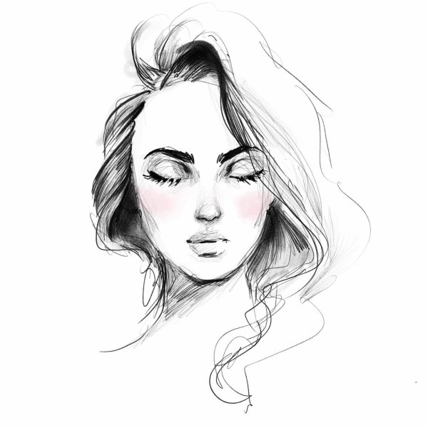 С девушками без лица нарисованные