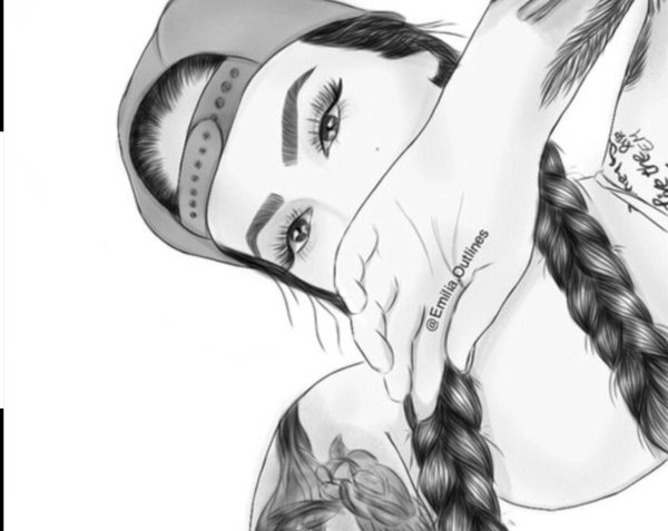 С девушками без лица нарисованные