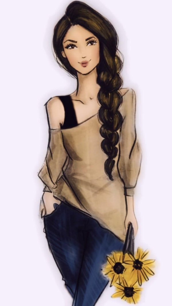 С девушками без лица нарисованные