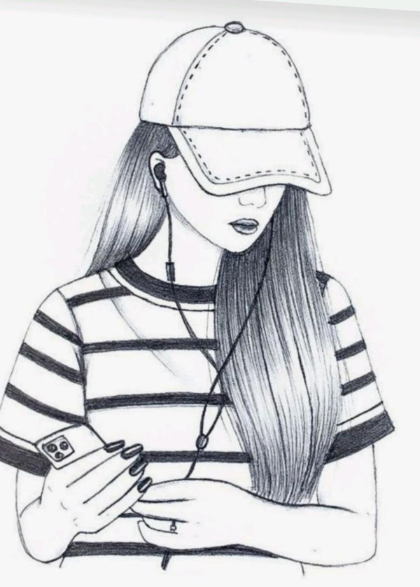 С девушками без лица нарисованные