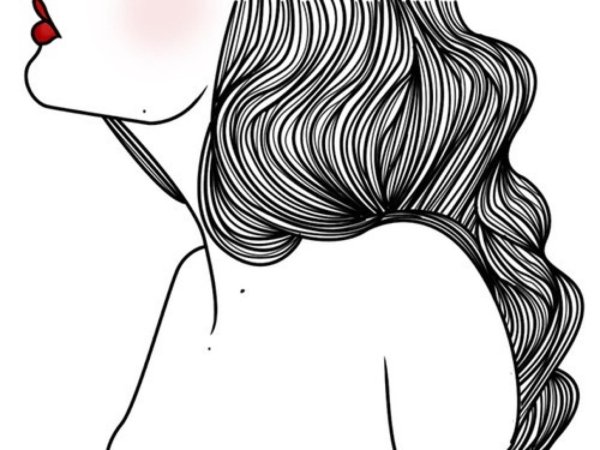 С девушками без лица нарисованные