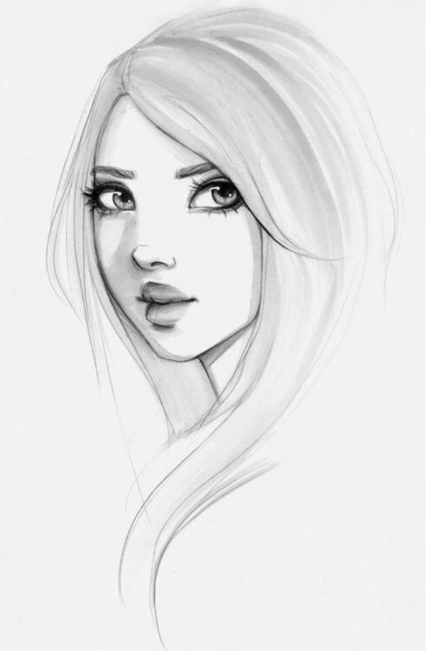С девушками без лица нарисованные